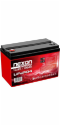 NEXON AKUMULÁTOR LIFEPO4 100AH 12,8V, BLUETOOTH (APLIKACE) A TOPNÁ PODLOŽKA