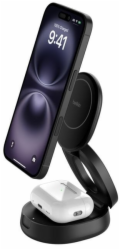 Belkin Boost Charge verstellbare mag.2-in-1 Ld.Qi2 sw. WIZ035kqBK