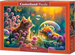 Castor Puzzle 500 dílků Kočičí kouzelné ráno