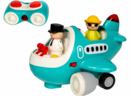 NoName R/C letadlo se zvukem, světlem, pohonem + 2 figurky