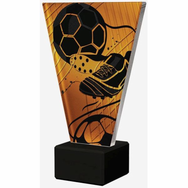 Victoria Sport Monochromatická skleněná trofej na mramoro...