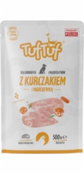TUF TUF with chicken and carrot - vlhké krmivo pro psy - 100g