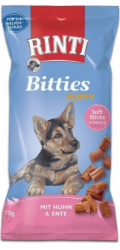 RINTI Bitties Puppy Chicken with duck - pamlsek pro psa - 75g