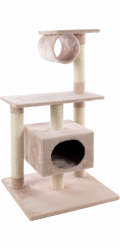 Flamingo Škrabadlo pro kočky LEONTINE béžové 60x57x103cm