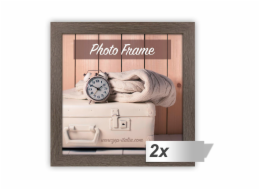 2x1 ZEP Nelson 5 hneda 20x20 drevo obrazovy ram V21205