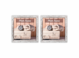 2x1 ZEP Nelson6 bilohnedy 15x15 drevo obrazovy ram V21156