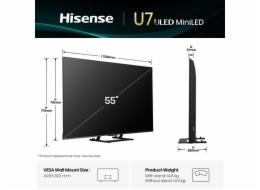 Hisense 55U7Q, LED-Fernseher