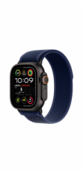 Apple Watch 49mm Blue Trail Loop - S/M - Black Titanium Finish