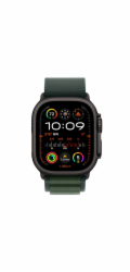 Apple Watch 49mm Dark Green Alpine Loop - Small - Black Titanium Finish