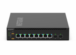NETGEAR M4350-8M2V - Prepínac - L3 - rízený - 8 x 2.5GBase-T (PoE ++) + 2 x 25 Gigabit SFP28 (uplink) - proudení vzduchu zpredu dozadu - desktop, Lze montovat do rozvadece - PoE++ (551 W)