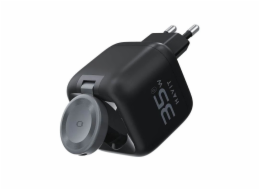 Havit UC250 A-EU - Cestovní nabíječka GaN s výsuvným kabelem (černá)