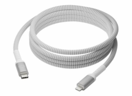 dbramante1928 re-charge - Kabel Lightning - 24 pin USB-C s piny (male) do Lightning s piny (male) - 2.5 m - pletený kabel, 100% recycled plastic