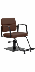 Activeshop Kadeřnické křeslo Gabbiano Porto v barvě černé čokolády
