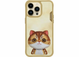 Audi Pouzdro Nimmy pro iPhone 15 Pro Max 6.7 khaki Big Eyed Pet 2.0 Cat