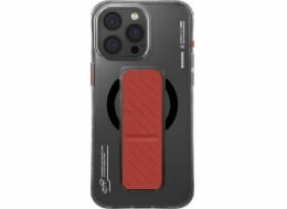 Pouzdro Skinarma Axon iPhone 16 Pro 6.3 Magnetic Charging + Grip Stand black/black