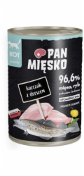 PAN MIĘSKO Chicken with cod - mokré krmivo pro kočky - 400g