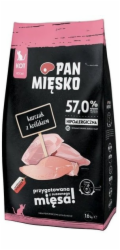 PAN MIĘSKO Chicken with rabbit XS - suché krmivo pro kočky - 1,6kg