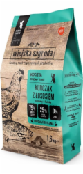 WIEJSKA ZAGRODA Chicken with salmon for kittens - suché krmivo pro kočky - 1,6kg