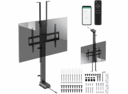 Elektrický stropní a podlahový úchyt, výsuvný Maclean, 43''-88'', VESA 600x400, max. 60 kg, 100-240V AC,50/60Hz