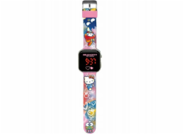 Kids Euroswan LED hodinky Hello Kitty s kalendářem
