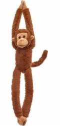 Beppe Hnědý závěsný maskot opice 40 cm