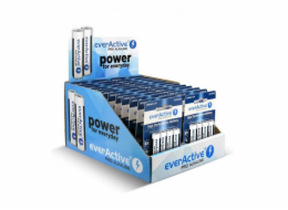 everActive Prodejní stojan alkalických baterií LR6/AA Pro, 96 ks.