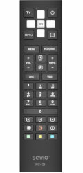 Savio RC-21 dálkové ovládání IR Wireless TV set-top box Tlačítka