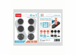 IPEGA SW2026B Silikonové Krytky JoyCon Ovladače pro Nintendo Switch 2, 6ks, black