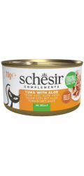 SCHESIR Complements Tuna with aloe in jelly - mokré krmivo pro kočky - 70g