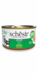 SCHESIR Chicken in jelly - mokré krmivo pro kočky - 70g