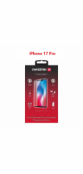 SKLO SWISSTEN FULL GLUE, COLOR FRAME, CASE FRIENDLY PRO APPLE IPHONE 17 PRO ČERNÉ