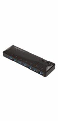 Startech 9 Port USB 3.0 Hub - 7 x USB-A, 2 x USB-A Fast Charge Ports - Multi Port Powered USB Charging Station (ST93007U2C) - USB periferní sharing switch - 7 x SuperSpeed USB 3.0 - desktop - pro P/N: