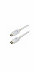 StarTech 6ft White VESA Certified DisplayPort 1.2 Cable with Latches - Kabel DisplayPort - DisplayPort (M) s jazýckem do DisplayPort (M) s jazýckem - DisplayPort 1.2 - 1.8 m - neobsahuje halogen, pasi