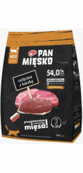 PAN MIĘSKO Veal with duck M - suché krmivo pro kočky - 400g