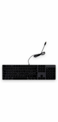 LMP Numerická klávesnice s USB-C portem KB-1843, 106 kláves, port USB-C, hliník, rozložení s britskou angličtinou (UK EN), macOS, vesmírně šedá