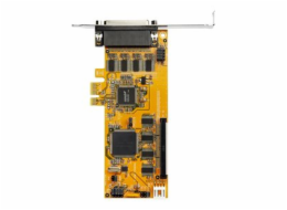 StarTech.com 8-Port PCI Express RS232 Serial Adapter Card, PCIe RS232 Serial Card, 16C1050 UART, Low Profile Serial DB9 Controller/Expansion Card, 15kV ESD Protection, Windows/Linux - Full Profile Bra