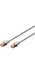 Digitus DIGITUS Professional - Patch-Cabel - RJ- 45 (M) až RJ- 45 (M) - 5,0 m - SFTP, PiMF - CAT 6e - IEEE 802.3 - bezhalogenový, tvarovaný, bez Haken - šedý (balení po 10) (DK- 1644- 050-