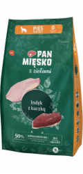 PAN MĘSKO with Herbs Turkey with duck M - suché krmivo pro psy - 9kg