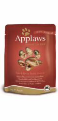 APPLAWS Tuna Fillet with prawn in broth - mokré krmivo pro kočky - 70g