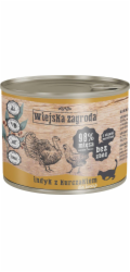 WIEJSKA ZAGRODA Turkey and chicken for kittens - mokré krmivo pro kočky - 200g
