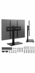 Univerzální TV stojan Maclean, pro RTV skříňku, stojan, max. 35 kg, otočný o 20 stupňů, pro TV 32-55", MC-132