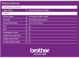 BAZAR - BROTHER tiskárna štítků FOTO - VC500W - WIFI, USB, COLOR bez potřeby inkoustu - Integrovaný odstřih - Poškozený