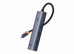 Rozbočovač 5v1 Baseus UltraJoy 5-Port (4xUSB 3.0, PD) šedý