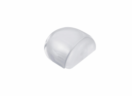 Zarážka dveří Haushalt, 2,1 cm x 3,8 cm, gumová, průhledná