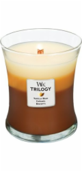 Svíčka WoodWick Trilogy střední, Café Sweets, Dezert v kavárně, 275 g