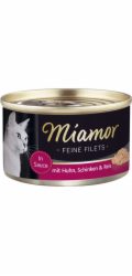 Miamor šťavnaté krmivo pro kočky Kuře se šunkou a rýží 100 g
