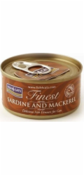 FISH4CATS Sardine and mackerel - mokré krmivo pro kočky - 70g