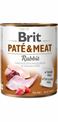 Mokré krmivo pro psy BRIT PATÉ & MEAT Králík 800 g