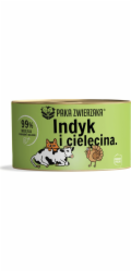 PAKA ZWIERZAKA Turkey with veal - mokré krmivo pro kočky - 200g