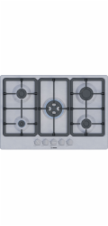 Bosch Serie 4 PGQ7B5K90 varná deska Nerezová ocel Vestavěné 75 cm Plynový 5 zóna/zón